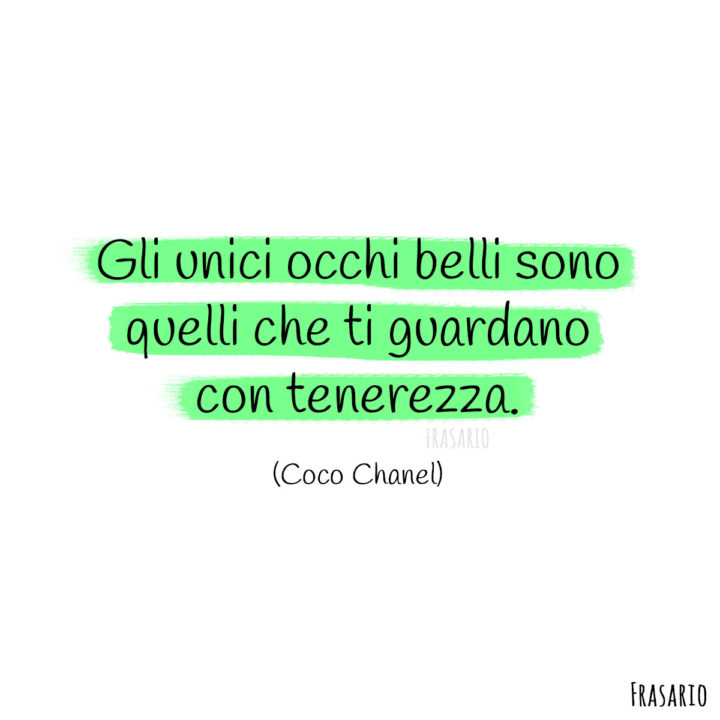 Frasi sguardo occhi Chanel