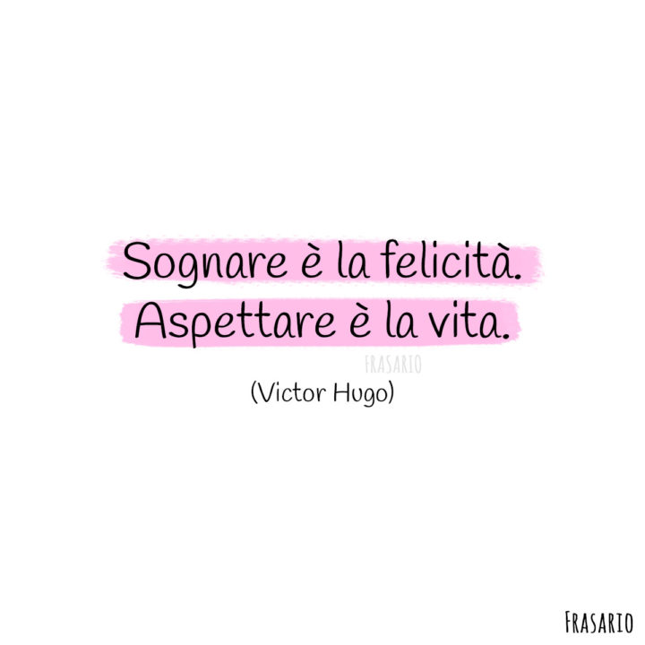 Frasi tristi vita sognare Hugo