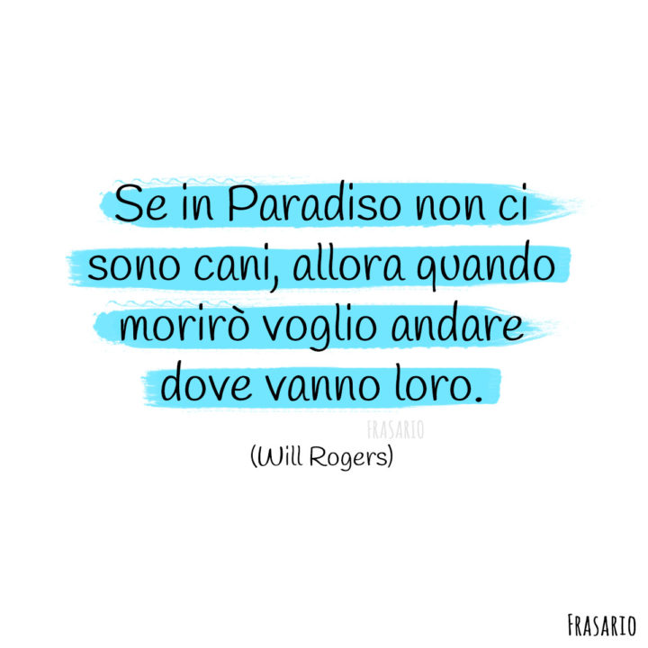 Frasi cani paradiso Rogers