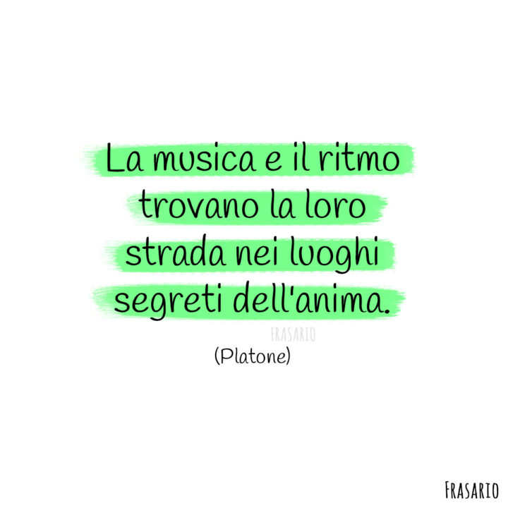 Frasi musica ritmo Platone