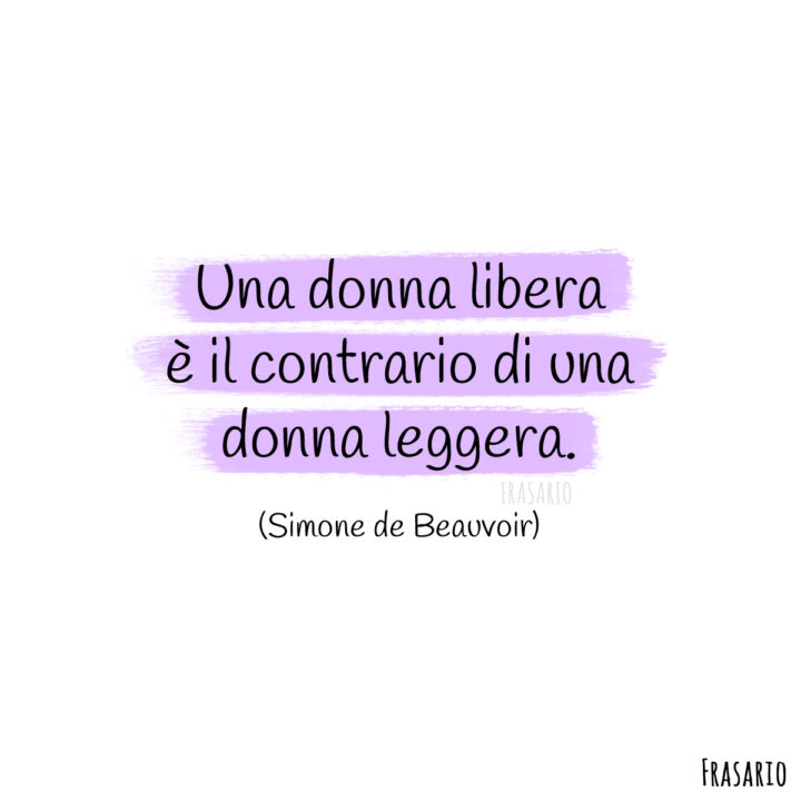 frasi auguri festa donne libera beauvoir