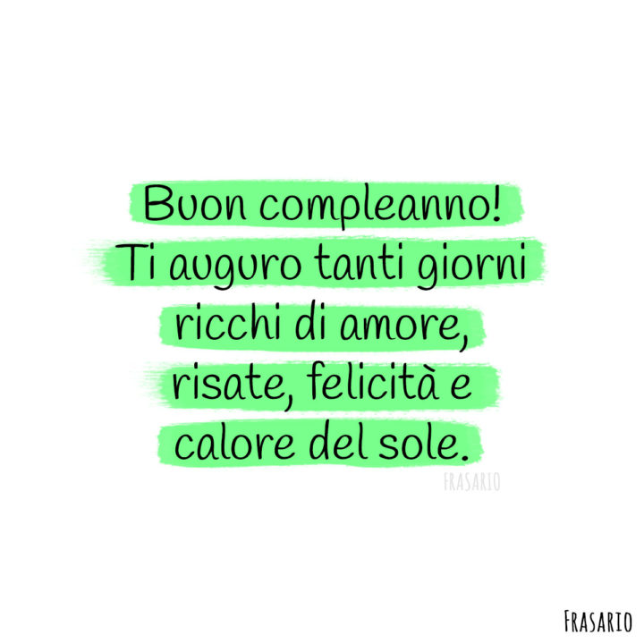 Frasi Buon Compleanno giorni