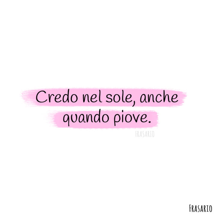 Frasi inglese corte sole