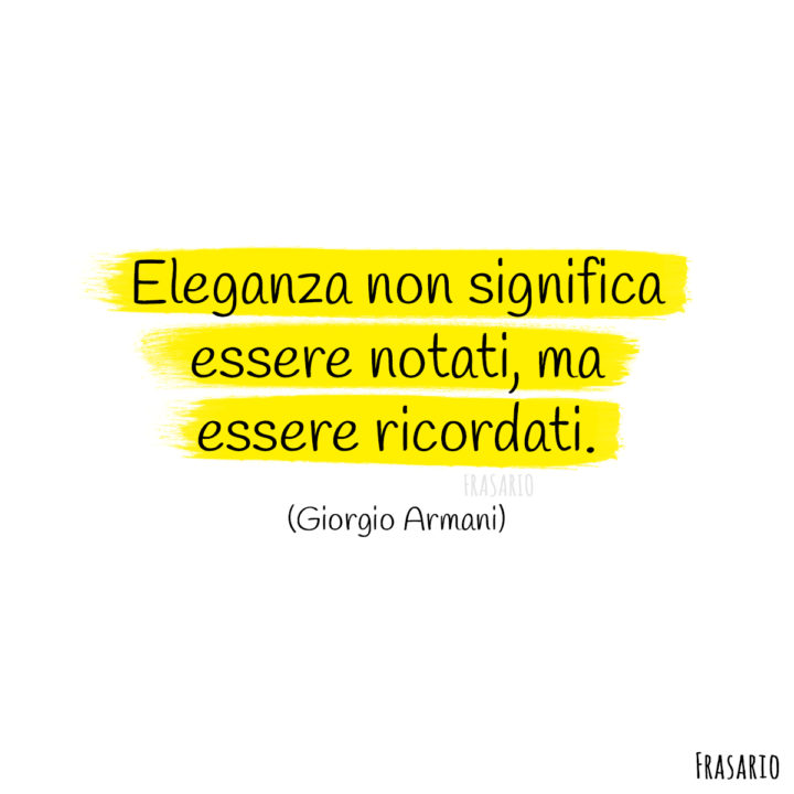 frasi inglese instagram eleganza armani