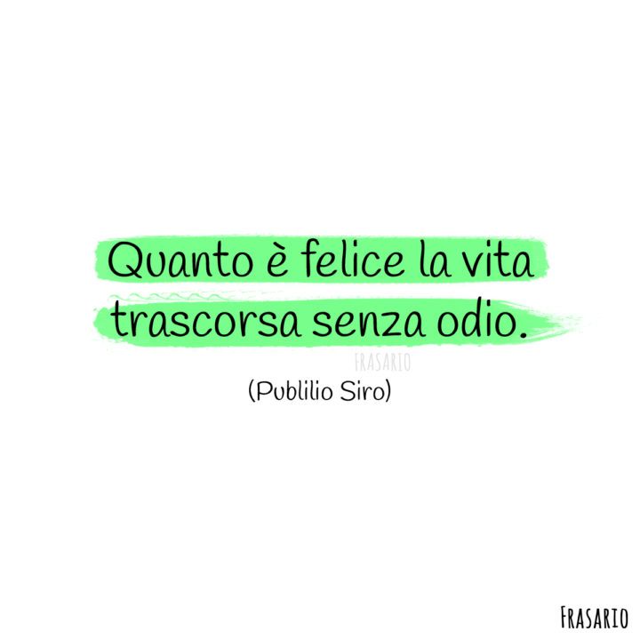 frasi latino vita felice sirio