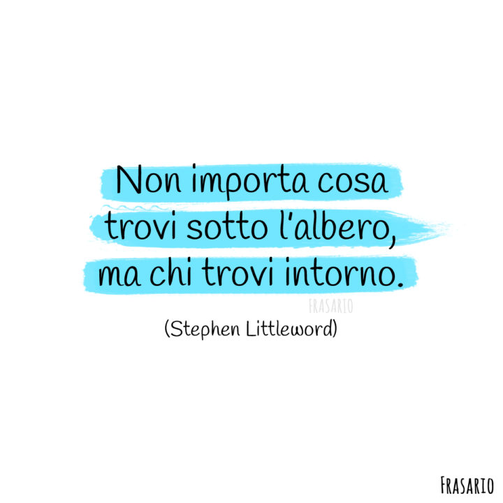 frasi natale albero littleword