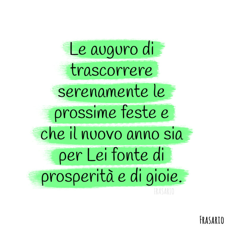 Auguri Buon Anno Formali