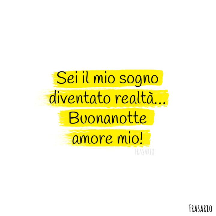 frasi buonanotte amore sogno