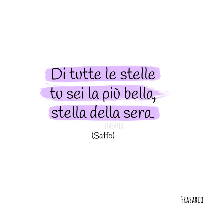 frasi buonanotte amore stelle saffo