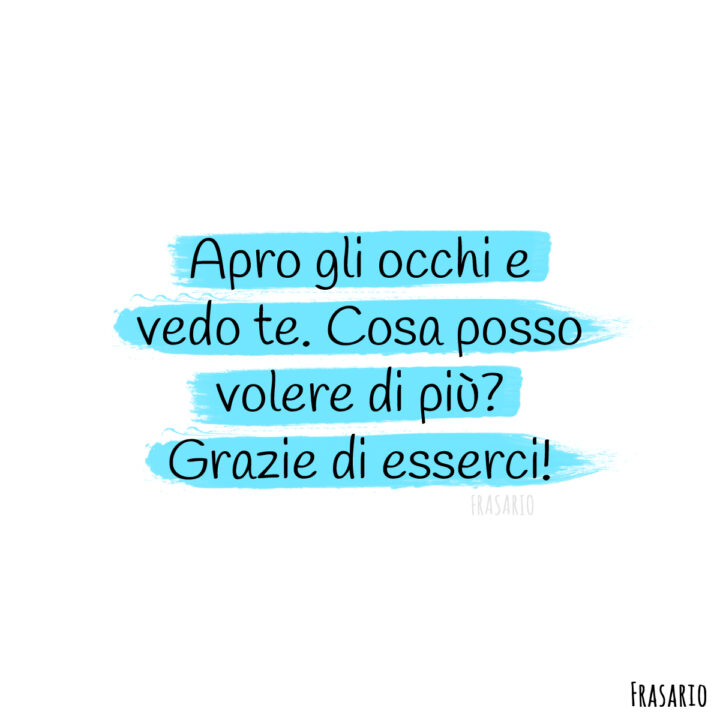 frasi buongiorno amore grazie