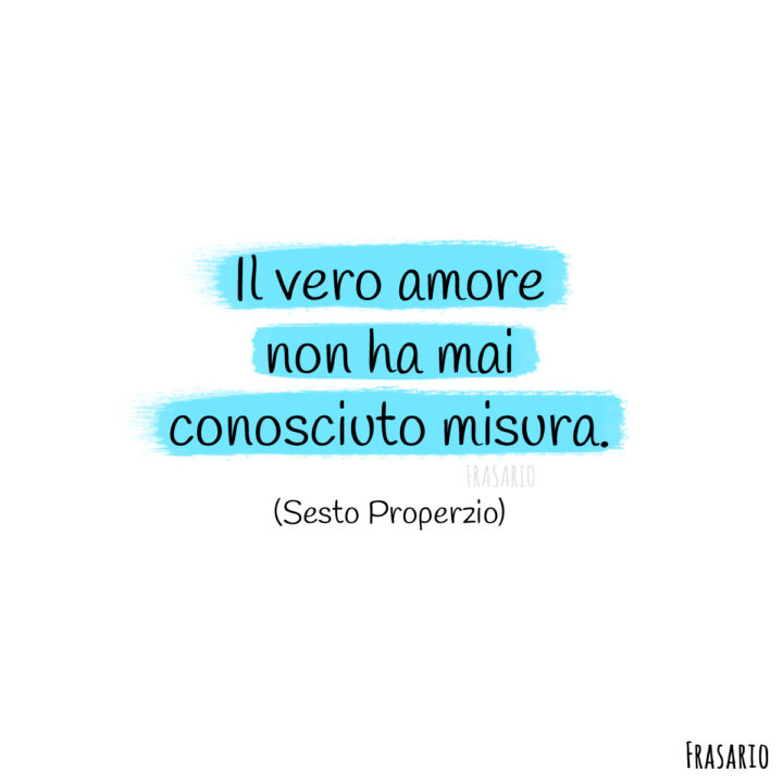 frasi celebri amore vero properzio