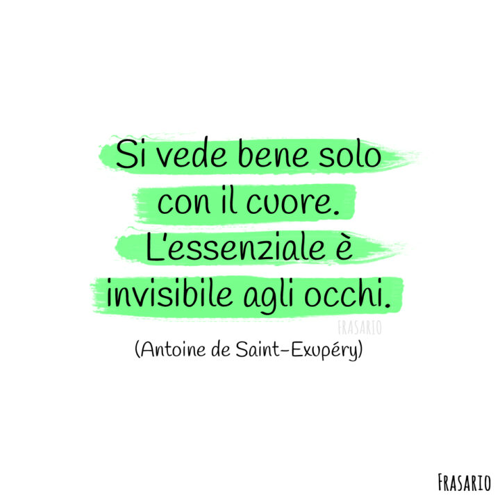 frasi instagram amore cuore saint exupery