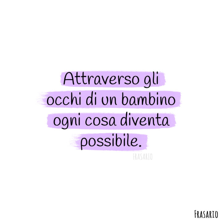 frasi occhi bambini attraverso