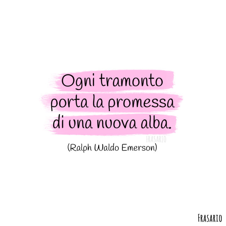 frasi tramonto alba emerson