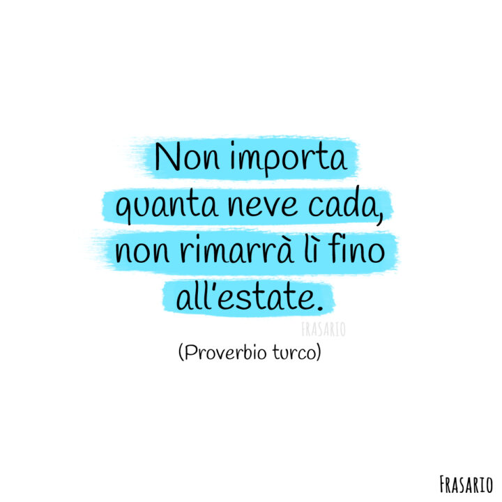 proverbi neve estate