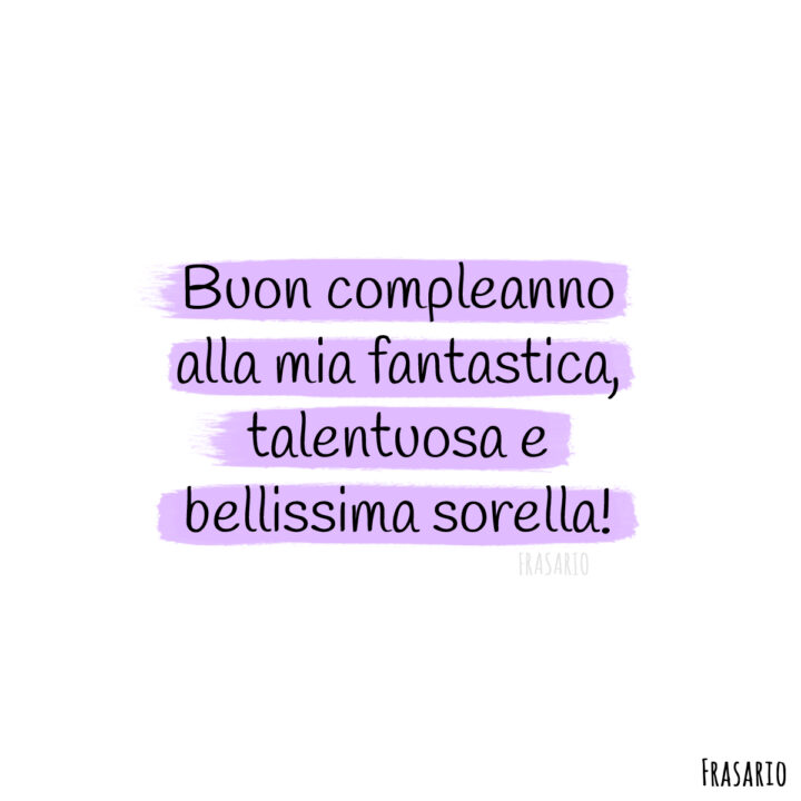 buon compleanno sorella fantastica