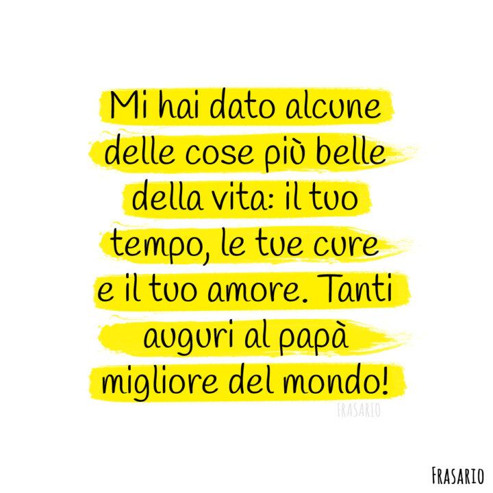 frasi festa papà migliore